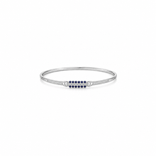 Silver-blue stoned Bracelet