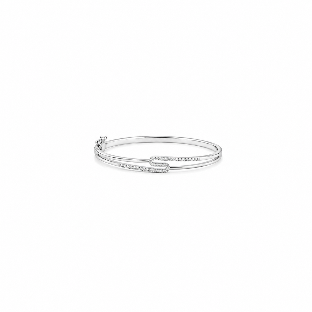Lustre Loop Bracelet in Silver