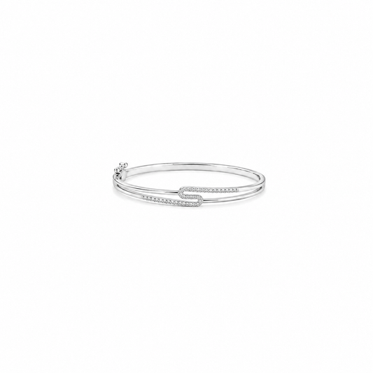 Lustre Loop Bracelet in Silver