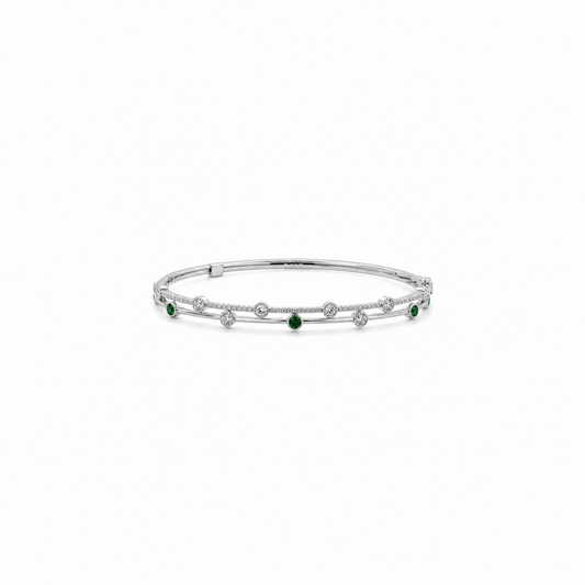 Silver Verdant Glow Women`s Bracelet