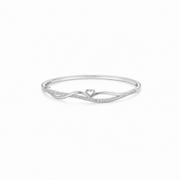 Ebb & Heart Bracelet in Silver