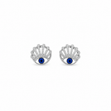 Evil eye Earrings in Silver