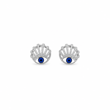 Evil eye Earrings in Silver