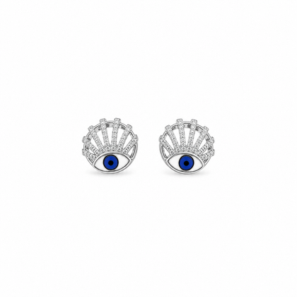Evil eye Earrings in Silver