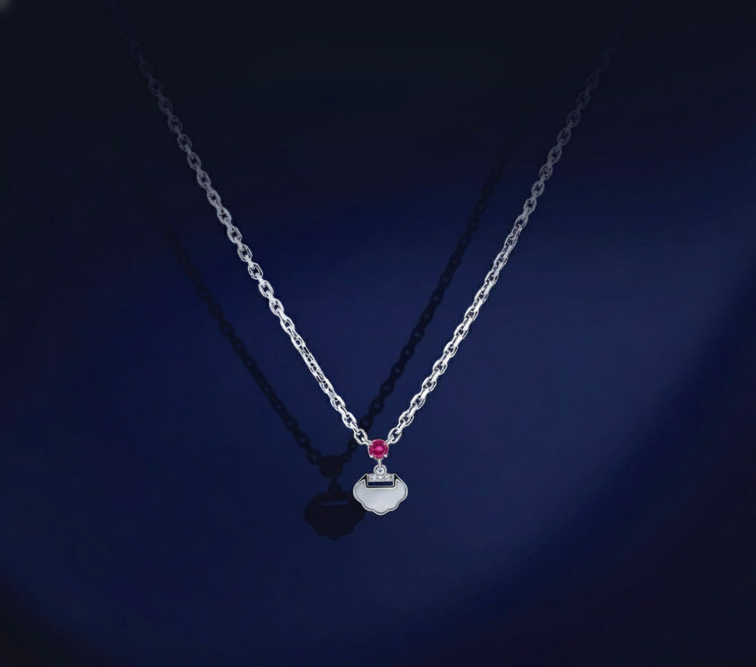 Silver Rosara Purse Pendant