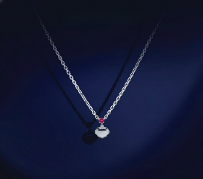 Silver Rosara Purse Pendant