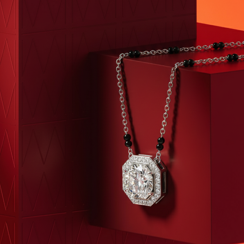 Silver Octara Mangalsutra Pendant