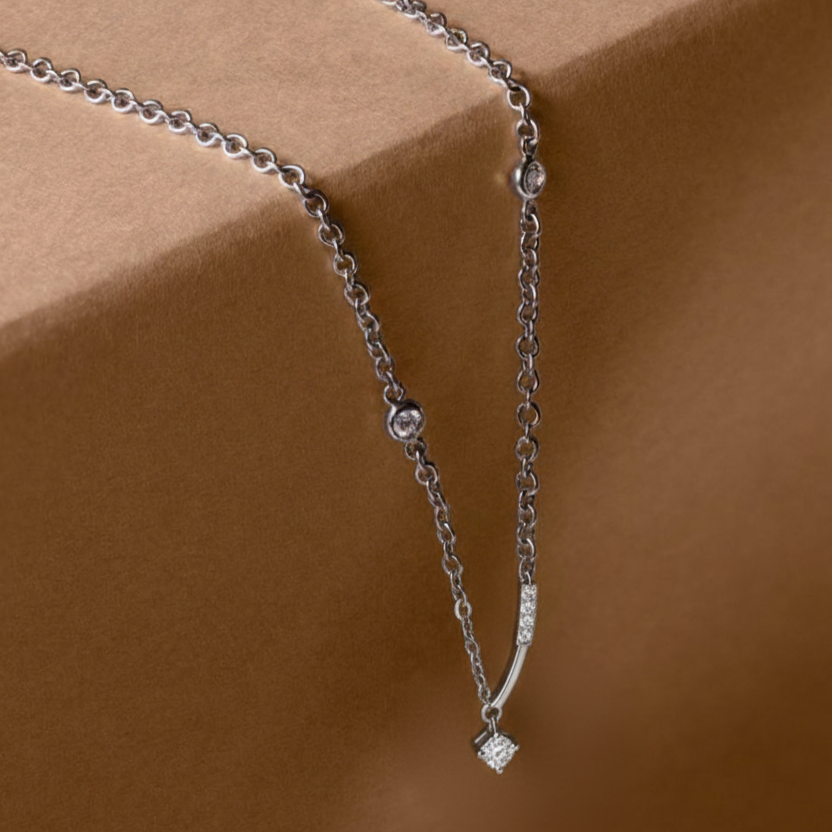 Silver Lumora Curve Pendant