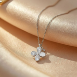 Flower shaped Women`s Pendant in silver