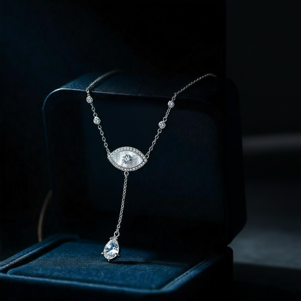 Silver Grace Eye Pendant