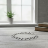 Silver charmed Women`s Anklet