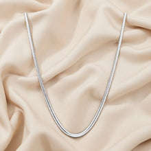 Silver Fluessa Chain in Polished Flow