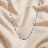Twisted pattern Chain in silver