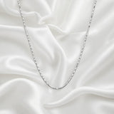 Radiant gleam chain in silver