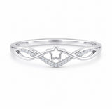Silver Celestial Star Women`s Ring