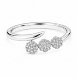 Silver Ocean Drop Women`s Ring