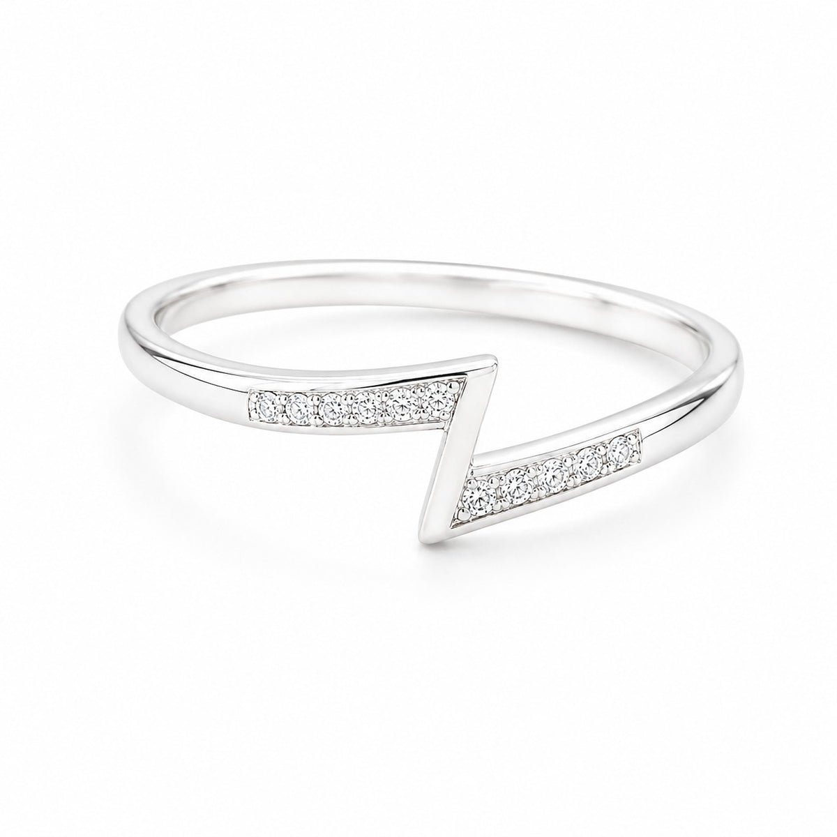 Radiance Arc Women`s Ring in Silver