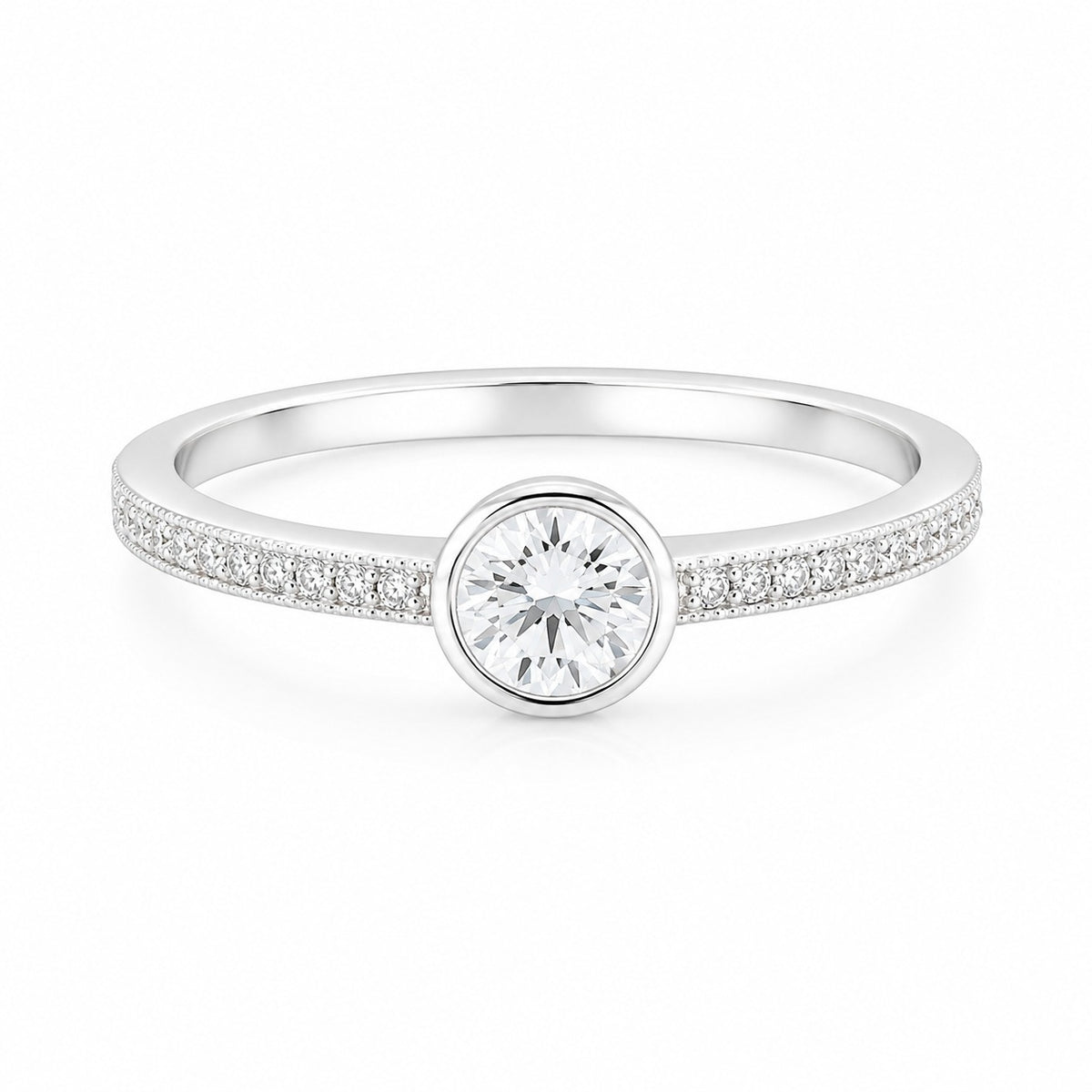 Centre stoned Women`s ring in Silver