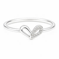 Silver Heart Women`s Ring