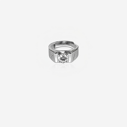 Sterling silver Stravon Men`s Ring