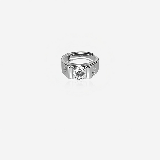 Sterling silver Stravon Men`s Ring