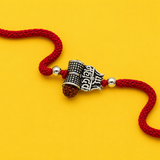 925 Silver Har Har Mahadev Damru Rudraksha Rakhi