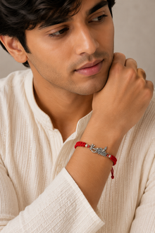 Silver Krishna Flute Rakhi
