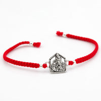 Silver Shreenathji Blessing Rakhi for Brother