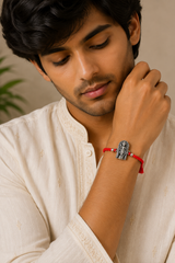 Silver Balaji Blessing Rakhi