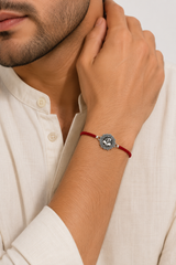 Divine Khanda Silver Rakhi for Brother