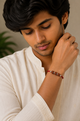 925 Silver Triple Rudraksha Blessings Rakhi
