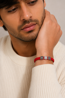 925 Silver Brotherhood Letter Rakhi