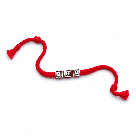 925 Silver Brotherhood Letter Rakhi