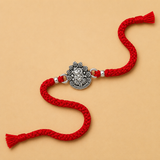 Silver Ganesh Blessing Rakhi