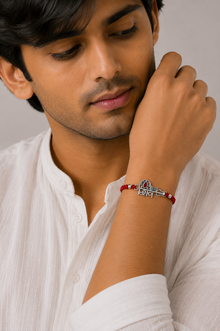 Silver Shiv Trishul Rakhi