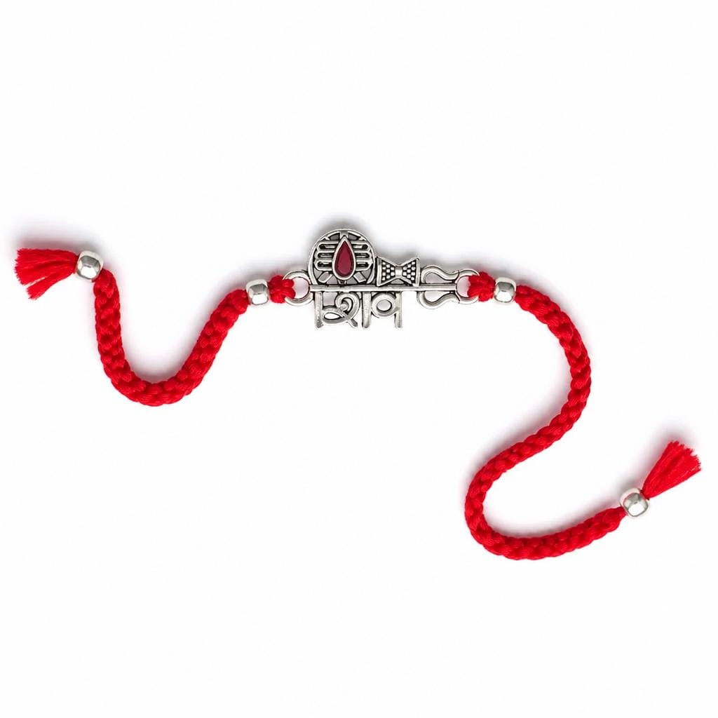 Silver Shiv Trishul Rakhi