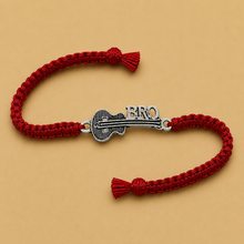 Silver Guitar Bro Rakhi
