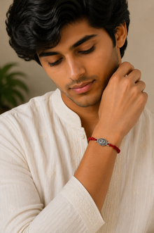 925 Silver Om Divine Blessings Rakhi