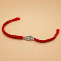 Silver Shree Symbol Rakhi