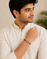 Silver Shree Symbol Rakhi