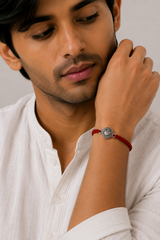 925 Silver Brotherhood Emblem Rakhi