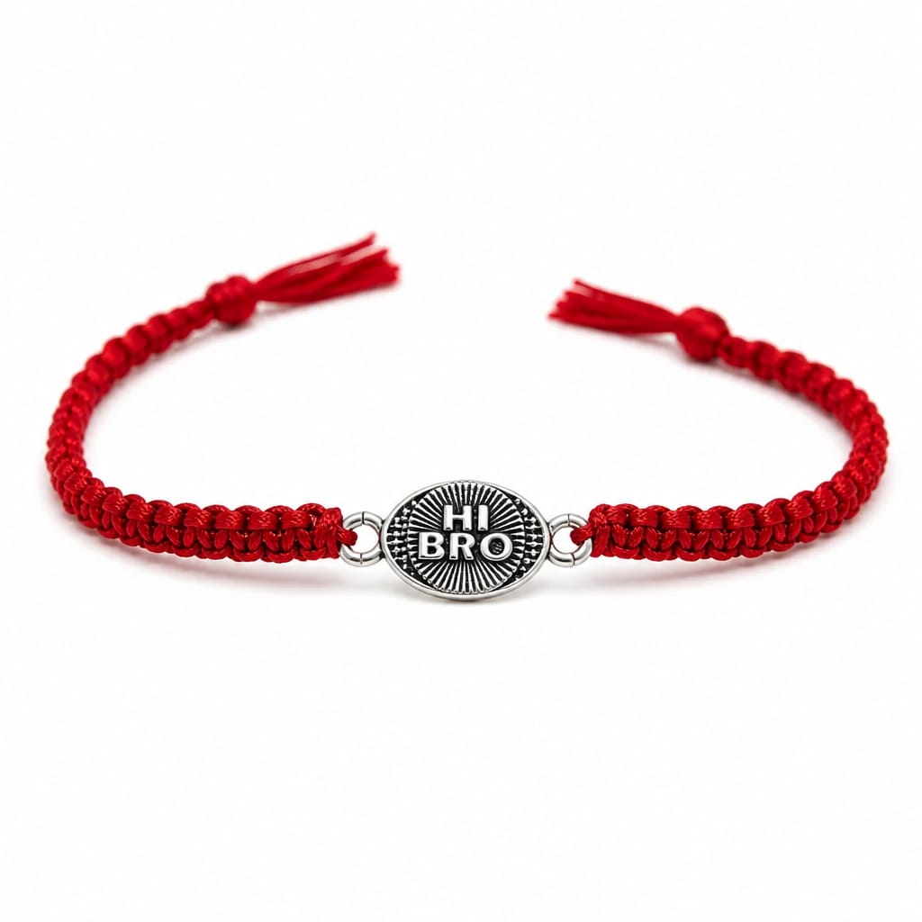 Silver Minimalist Brother Rakhi