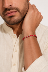 Silver Pearl Thread Rakhi – Elegant Festive Charm