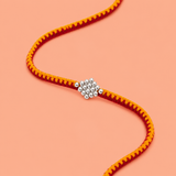 Silver Shagun Thread Rakhi – Timeless Bond of Love