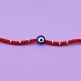 Silver Nazar Shield Silver Rakhi