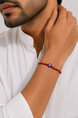 Silver Nazar Shield Silver Rakhi