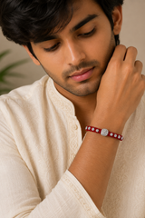 Silver Sai Blessing Rakhi