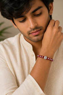Silver Sai Blessing Rakhi