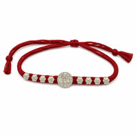 Silver Lakshmi Charm Rakhi Bracelet