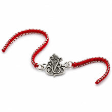 Divine Ganesha Silver Rakhi